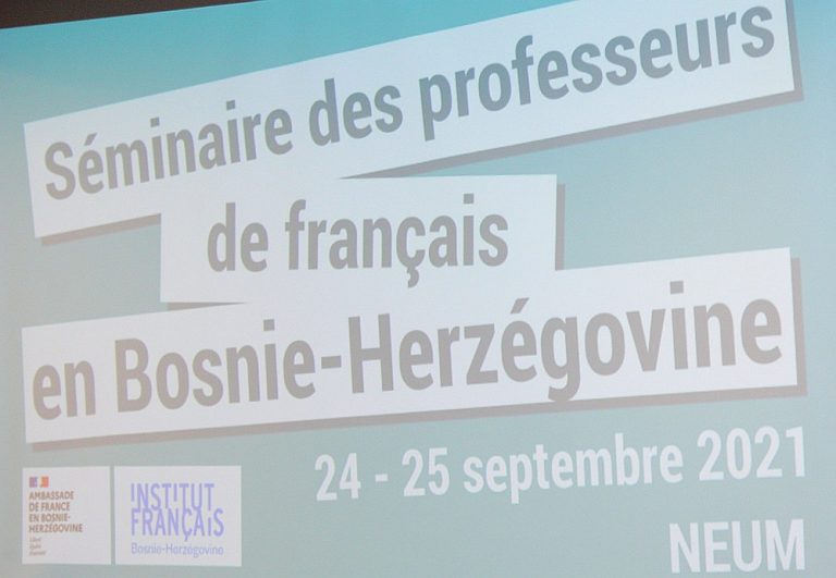 COOPÉRATION | SÉMINAIRE DES PROFESSEURS DE FRANÇAIS EN BOSNIE-HERZÉGOVINE