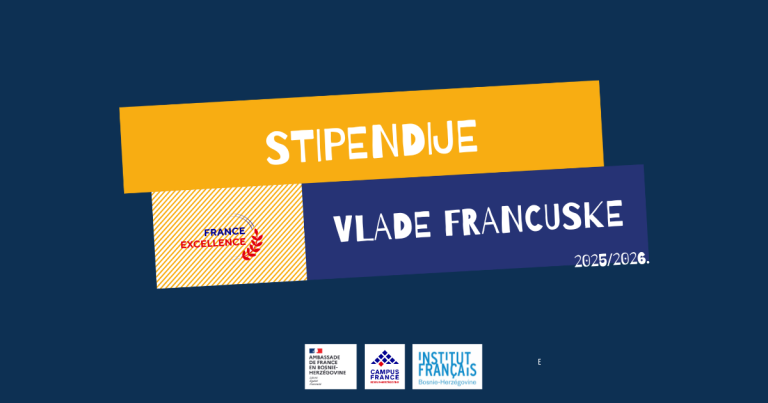 CAMPUS FRANCE BIH  | STIPENDIJE VLADE FRANCUSKE 2025.