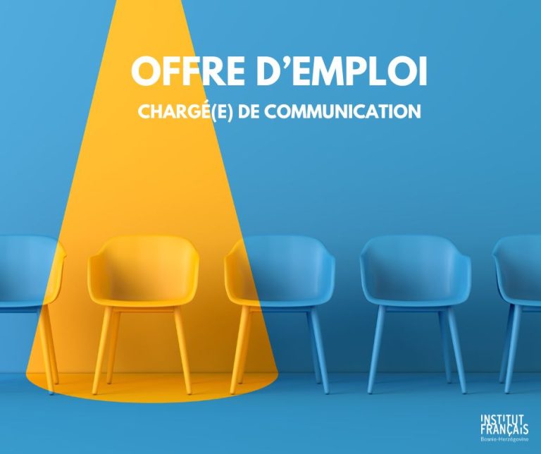 OFFRE D’EMPLOI | CHARGÉ(E) DE COMMUNICATION