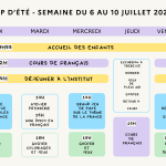semaine 1 – 6 -10 juillet