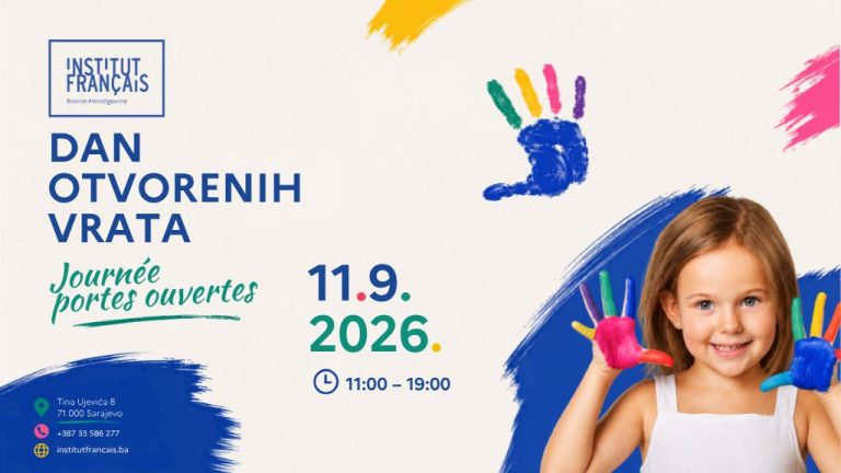 Dan otvorenih vrata Francuskog instituta u Sarajevu – 11. septembar 2026.